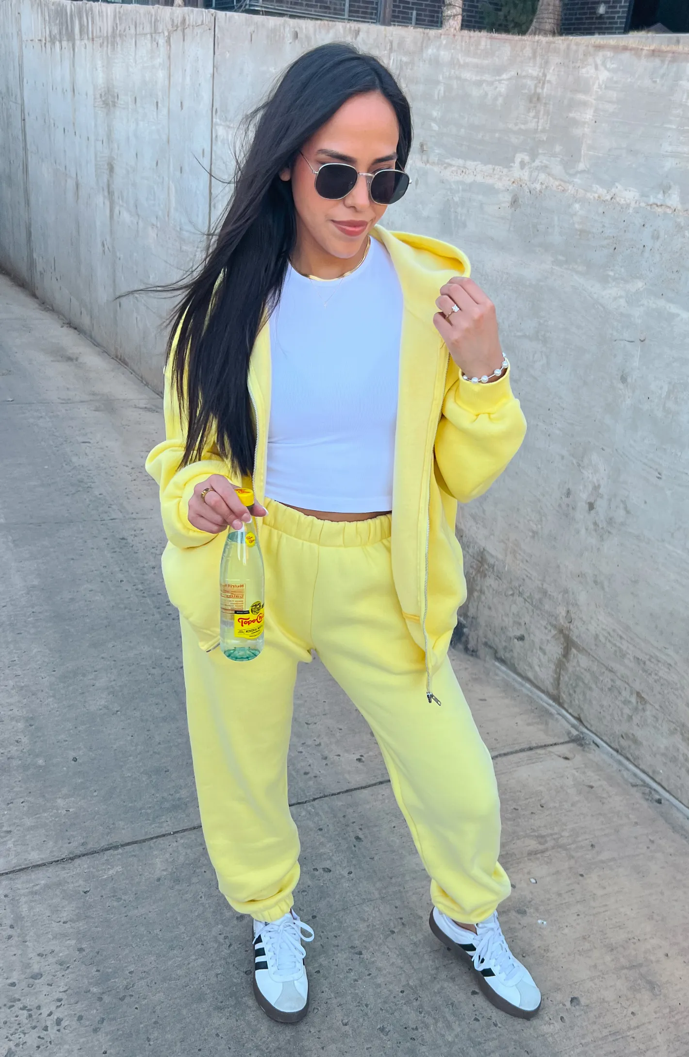 GOLDEN GLOW ZIP UP HOODIE