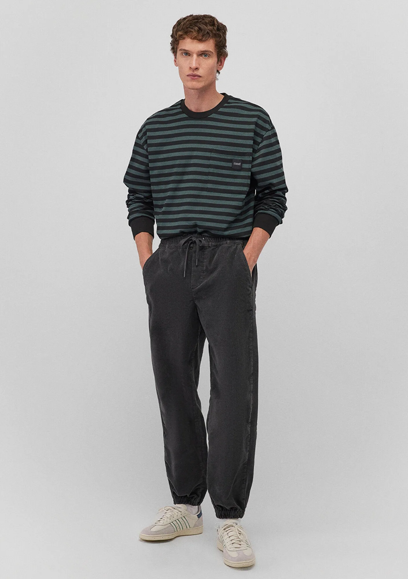Grey Corduroy Pants