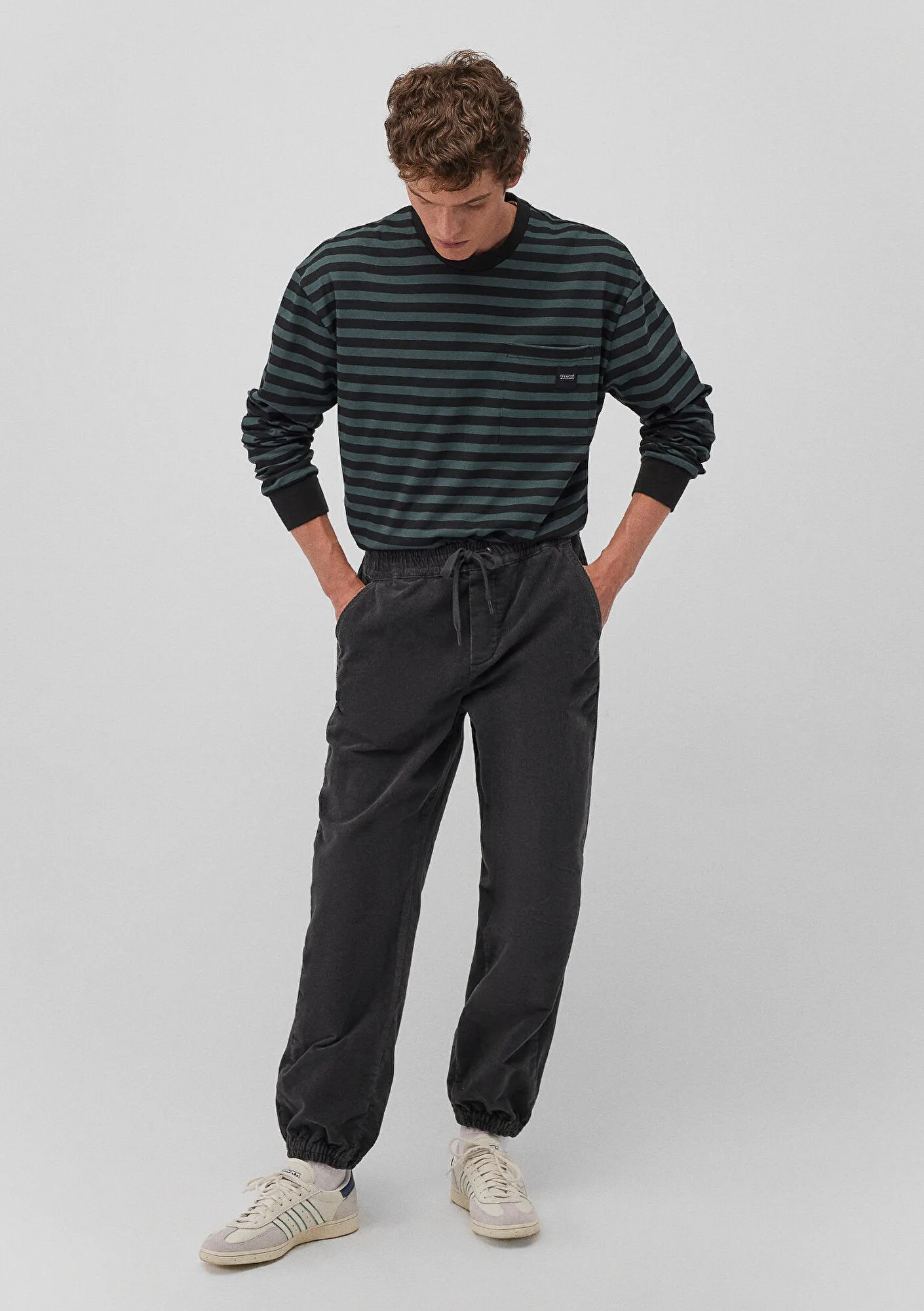 Grey Corduroy Pants