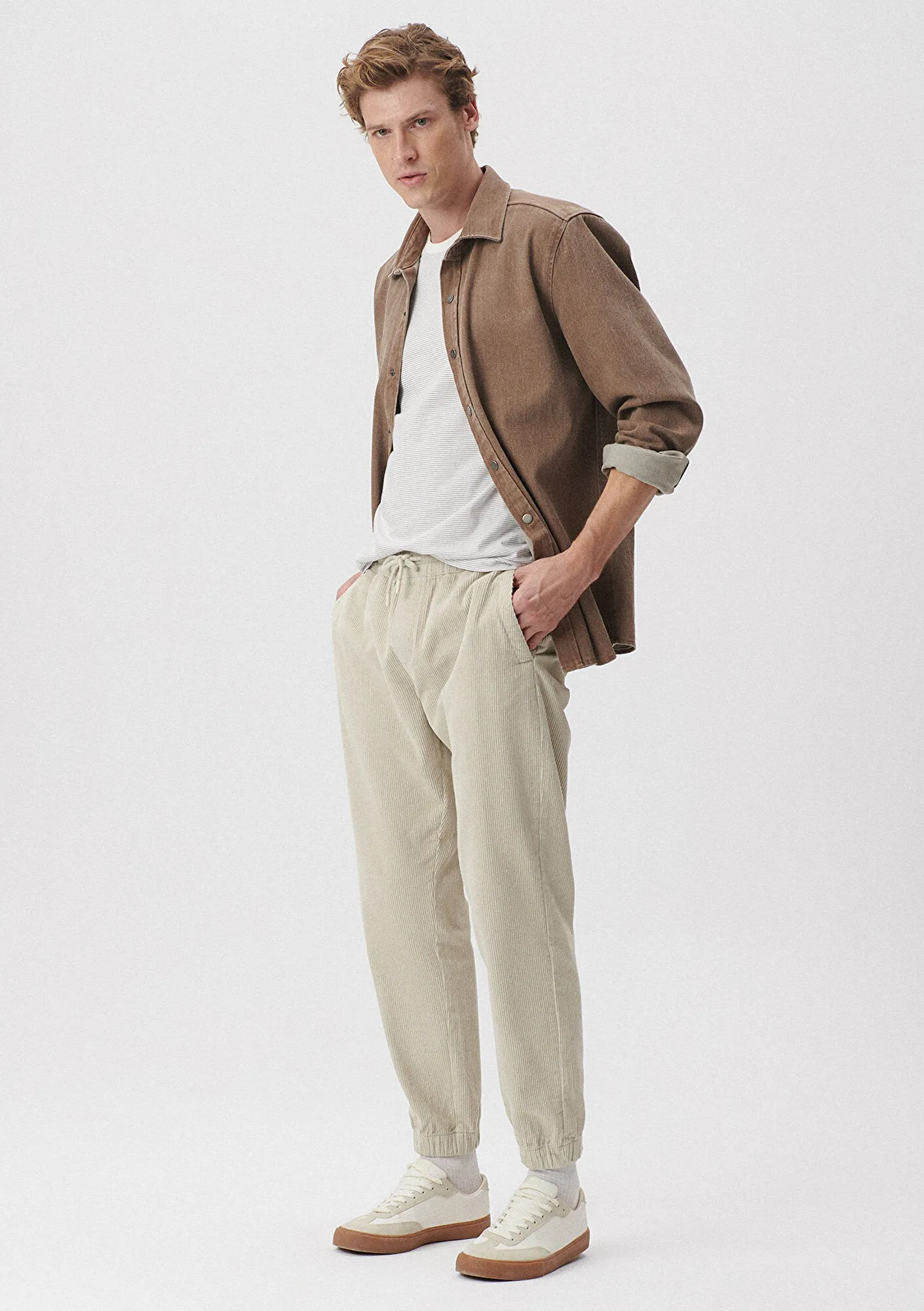 Grey Corduroy Pants
