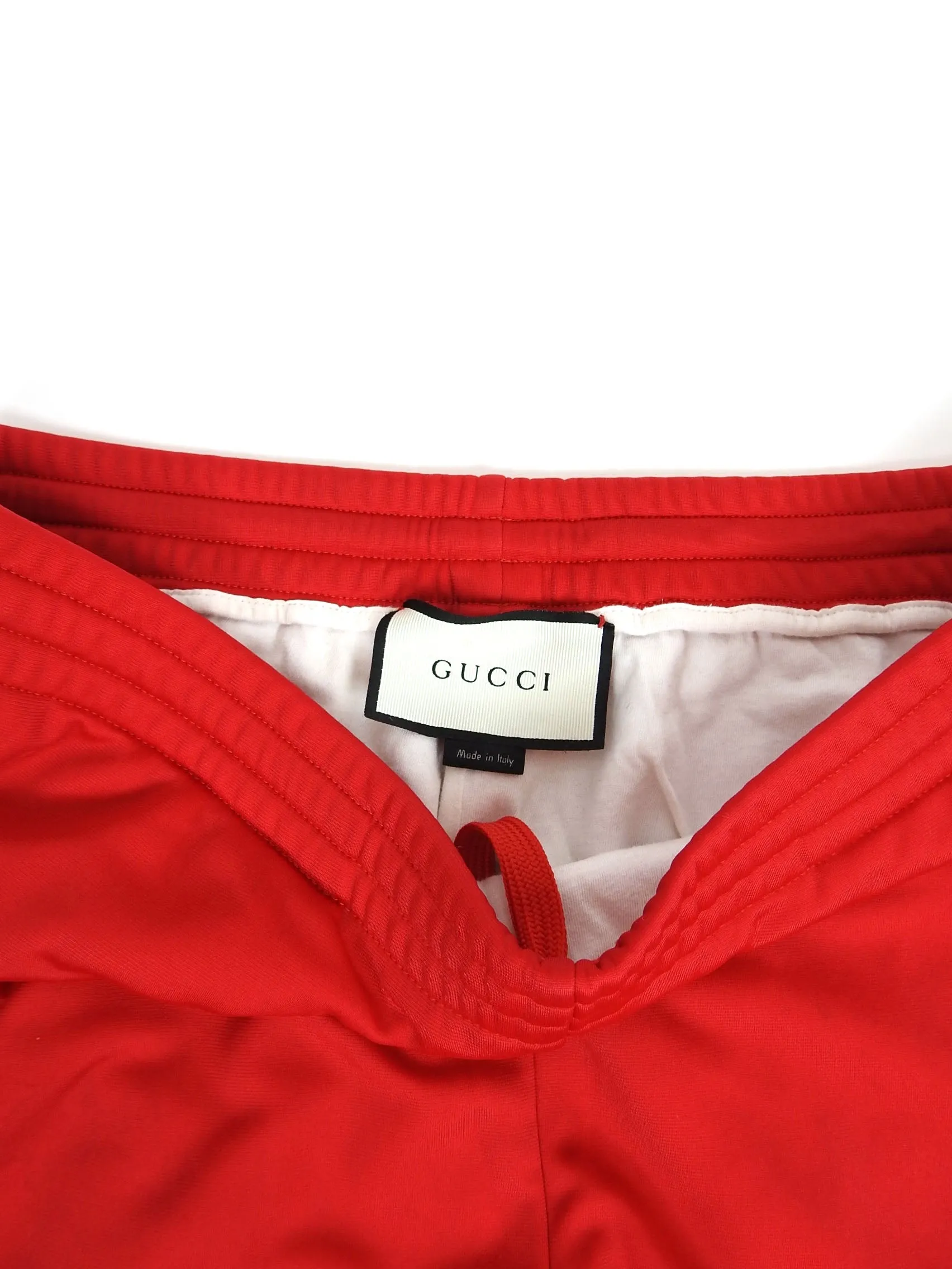 Gucci Embroidered Satin Sweatpants