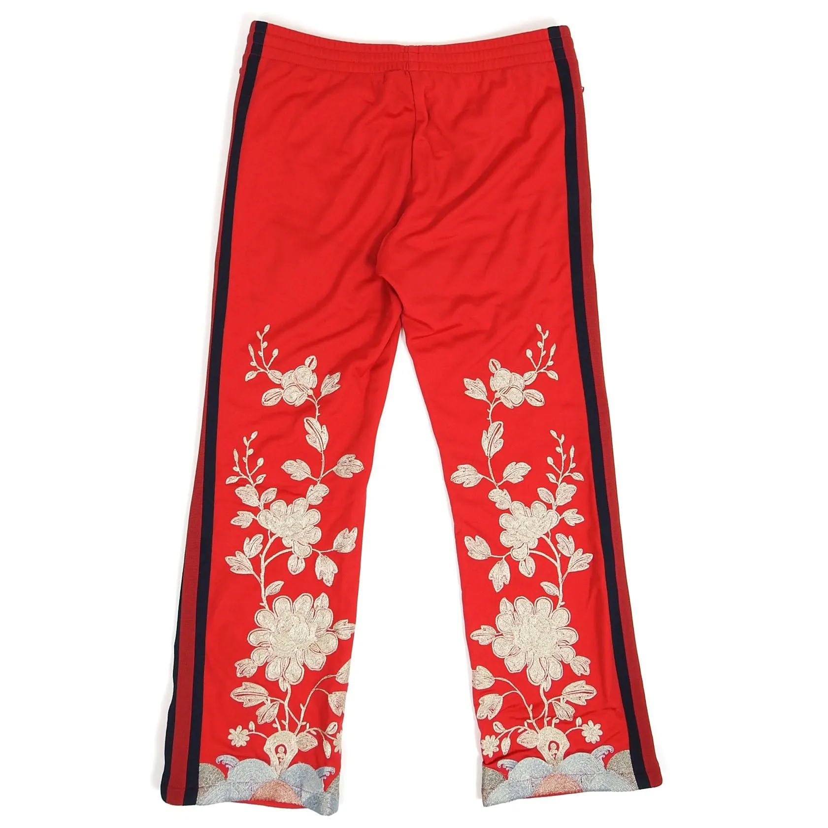 Gucci Embroidered Satin Sweatpants