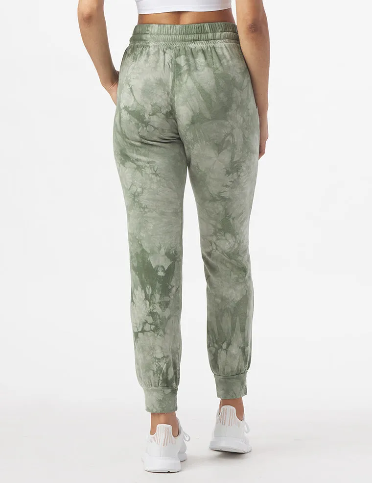 Halfway Jogger: Moss Tie-Dye