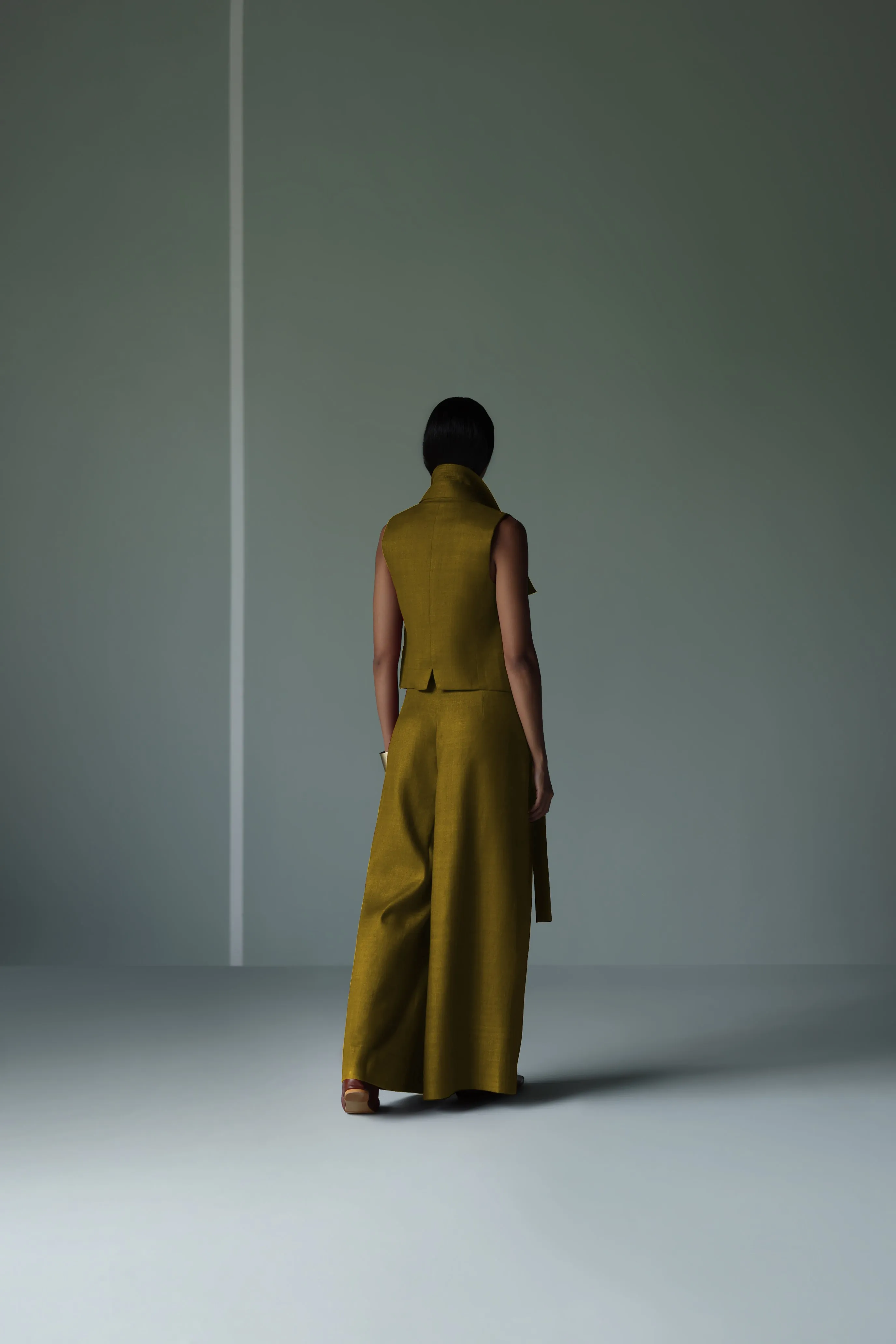 HANDWOVEN SILK PALAZZO