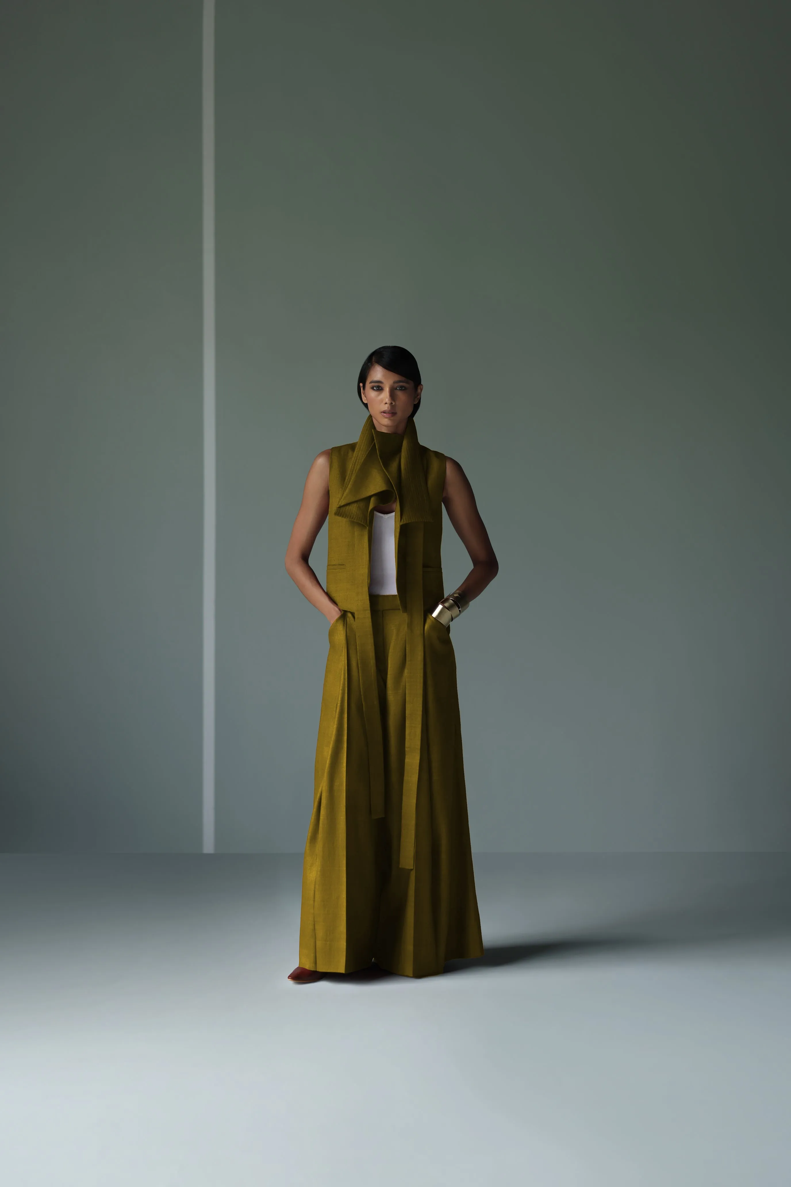 HANDWOVEN SILK PALAZZO