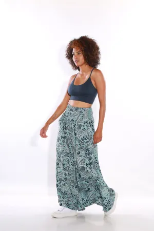 Happy Pants wide leg Boho palazzo pants -  capri