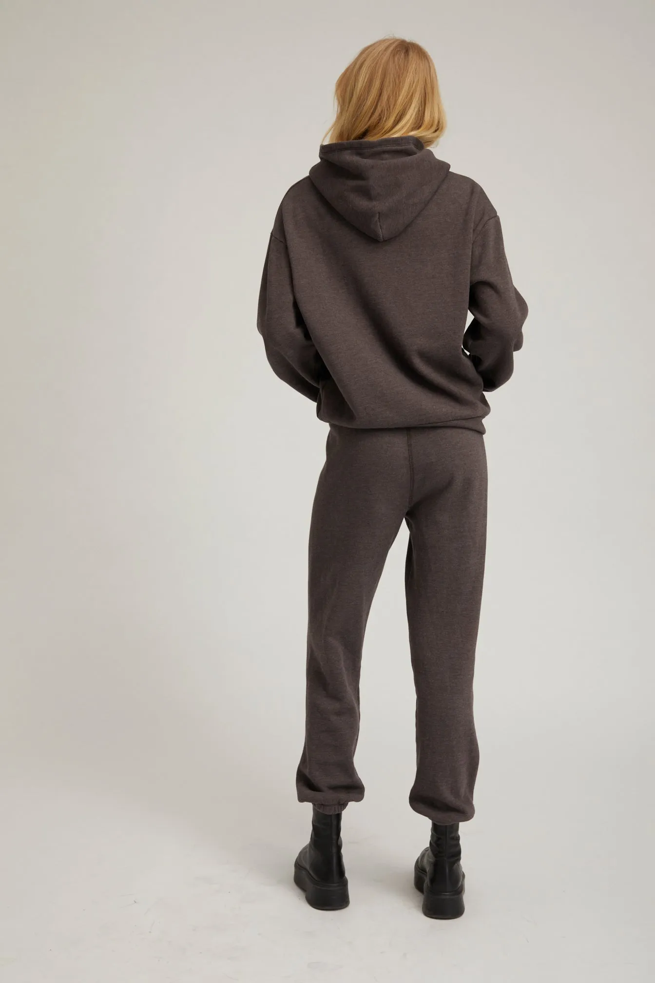 Heart Hoodie in Charcoal