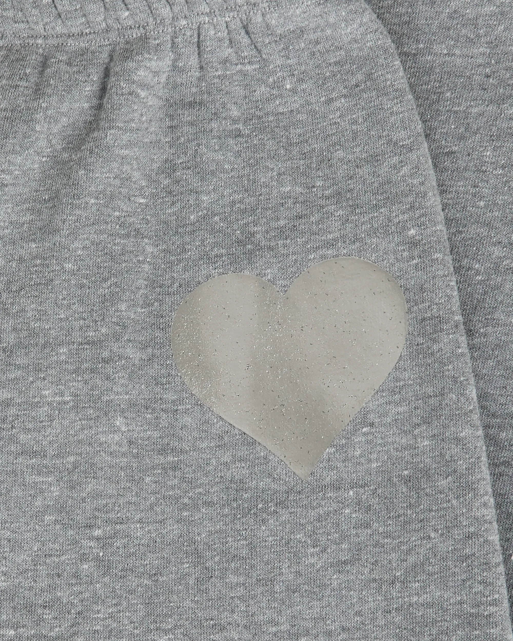 Heart Logo Sweatpants in Dark Heather Grey