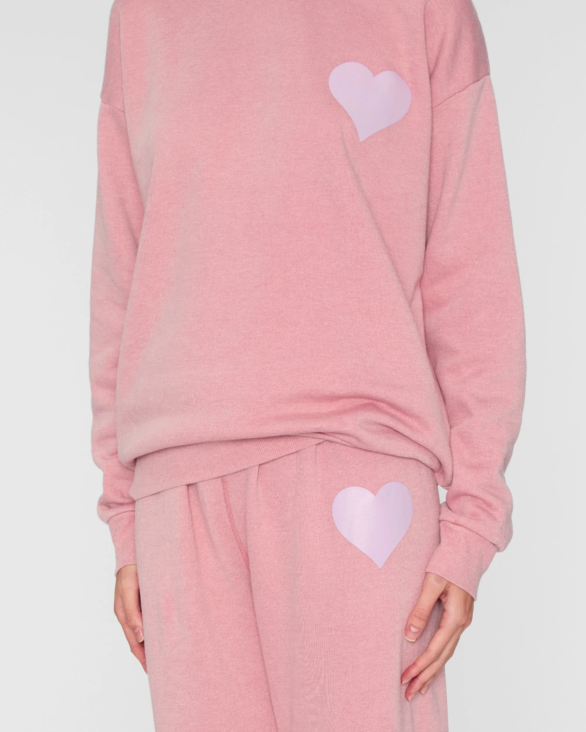 Heart Sweatpant in Camelia