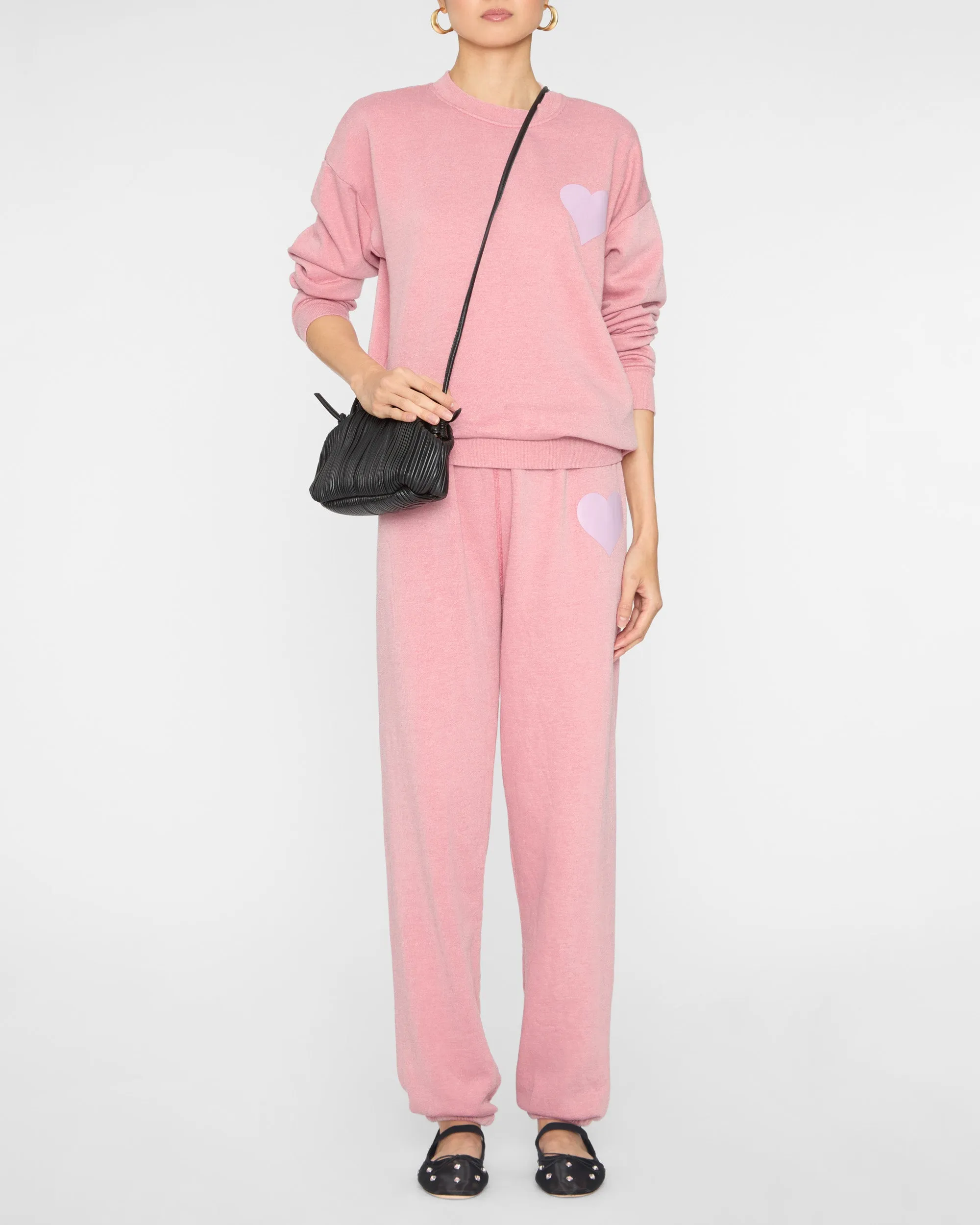 Heart Sweatpant in Camelia