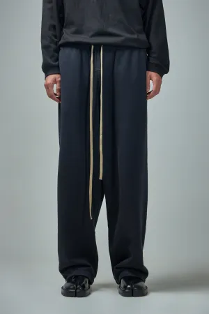 HEAVY FLEECE RELAXED SWEATPANT - BLACK