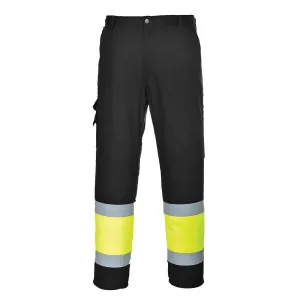 Hi-Vis Two-Tone Safety Pants E049 for Outdoor Workers - Waterproof, Reflective, Durable, Comfortable Fit