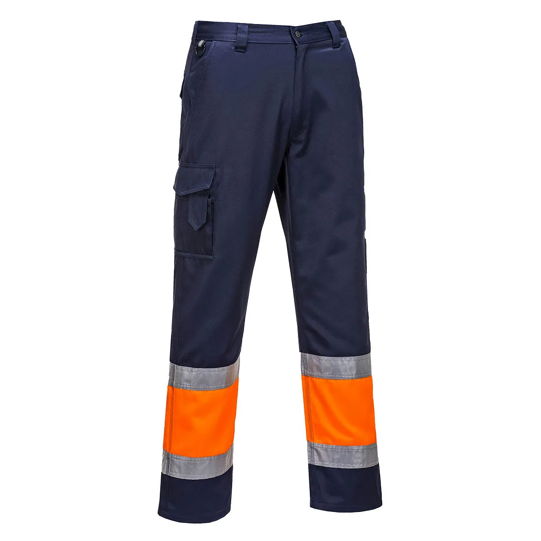 Hi-Vis Two-Tone Safety Pants E049 for Outdoor Workers - Waterproof, Reflective, Durable, Comfortable Fit
