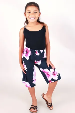 HIBISCUS CAPRI PANTS | KIDS SIZE 2T-4T