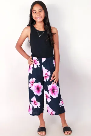 HIBISCUS CAPRI PANTS | KIDS SIZE 7-16
