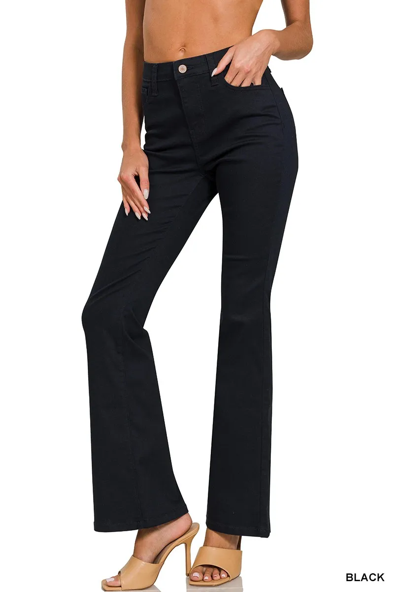 High-rise Bootcut Color Denim Pants