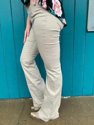 High-rise Bootcut Color Denim Pants