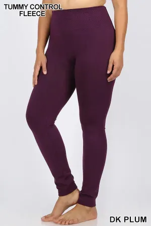 High Waist Diamond Shape Band Seamless Capri Leggings Tummy Control B