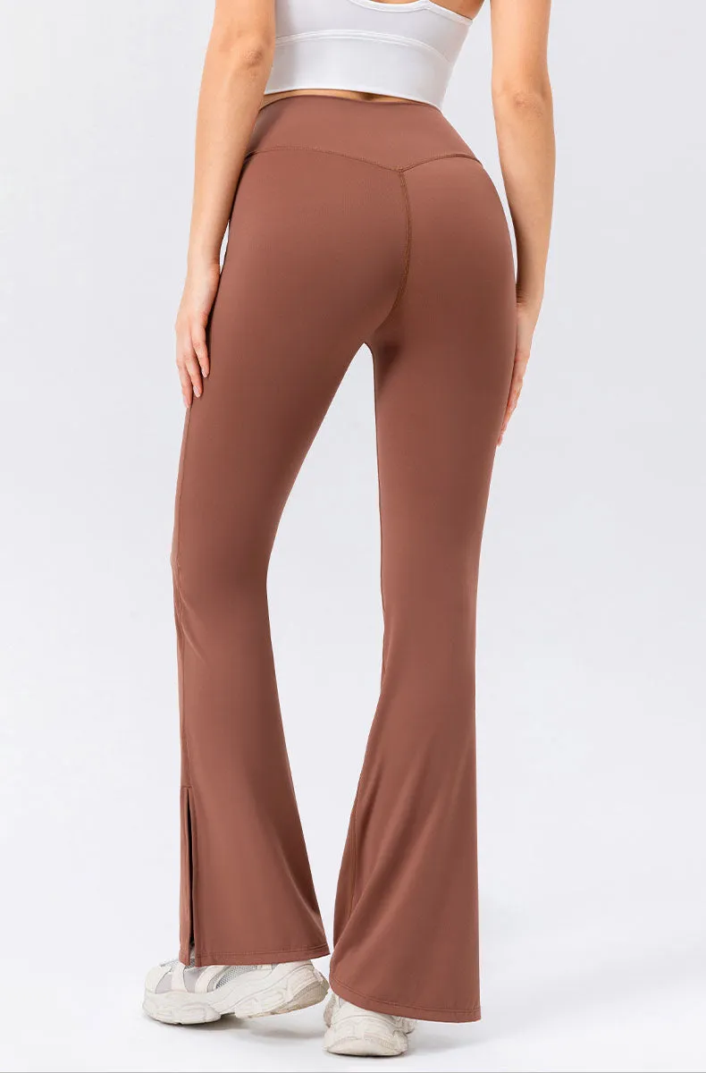 High Waisted Bootcut Flare Yoga Pants with Pockets
