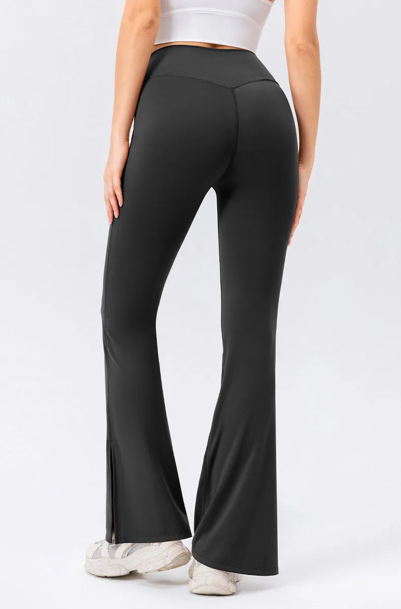 High Waisted Bootcut Flare Yoga Pants with Pockets