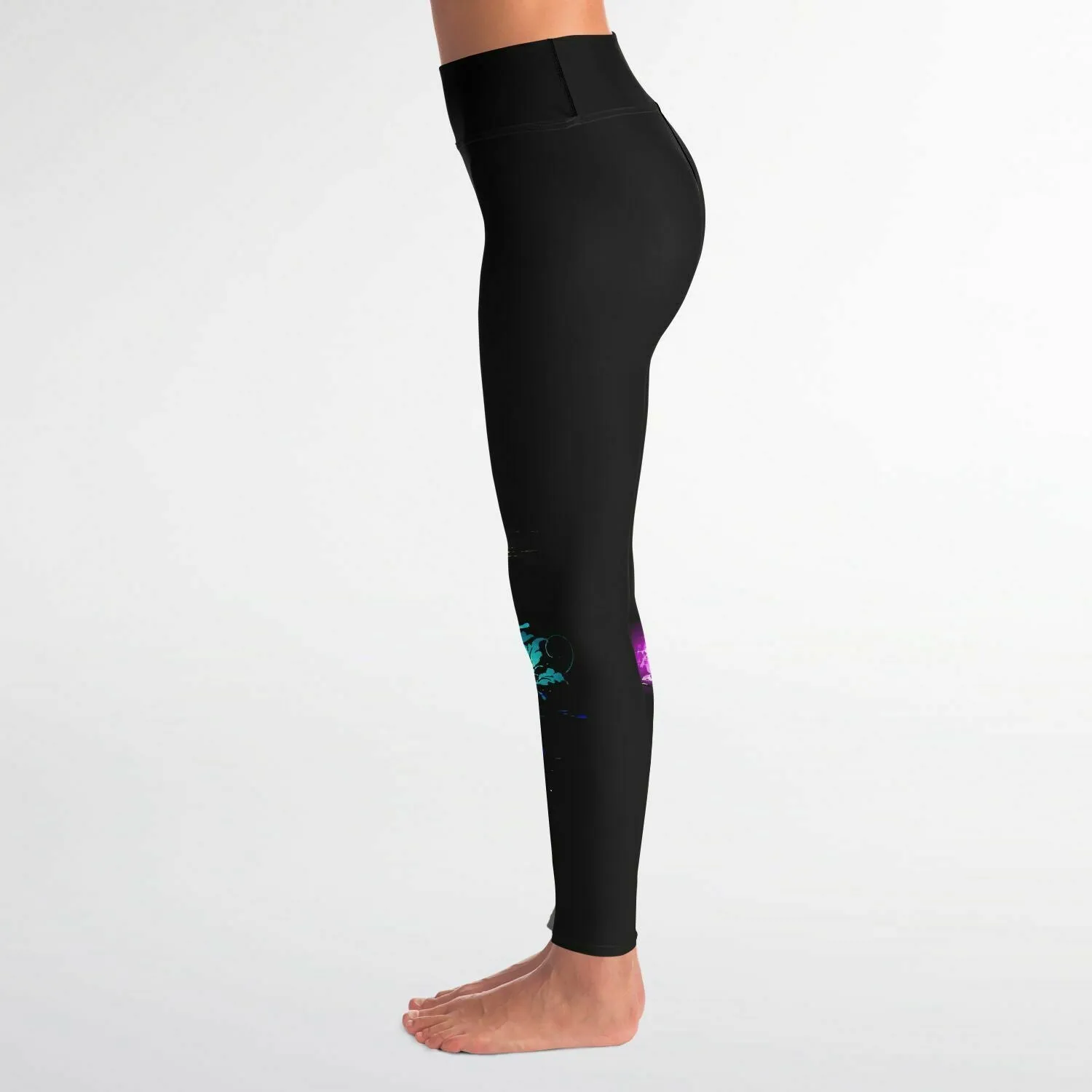 Honolulu Leggings Capri Length with Pockets- Ready to Ship
