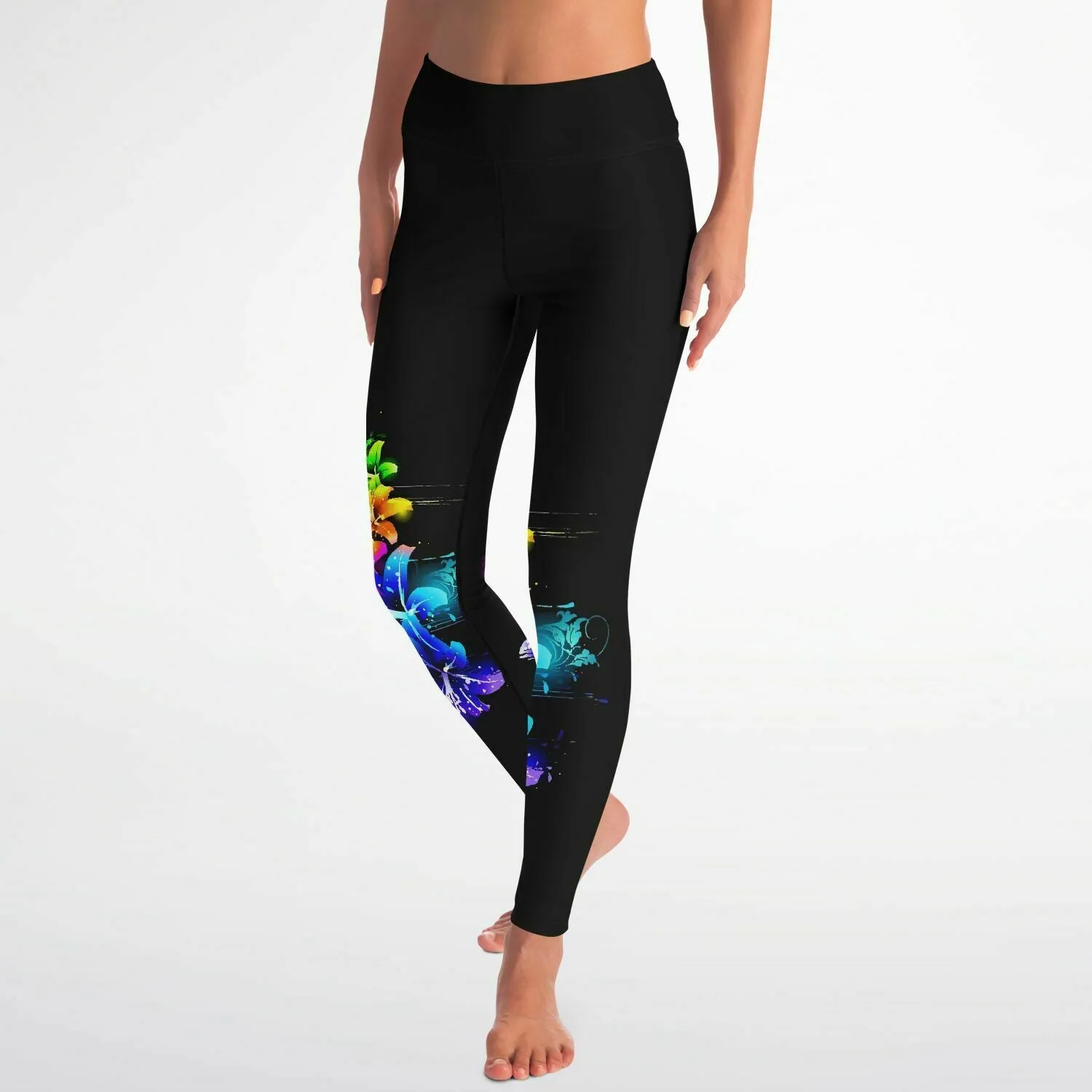 Honolulu Leggings Capri Length with Pockets- Ready to Ship