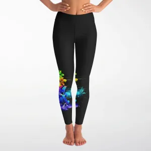 Honolulu Leggings Capri Length with Pockets- Ready to Ship