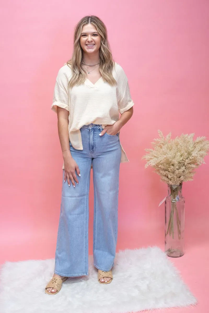 HR Palazzo Wide Leg Jean