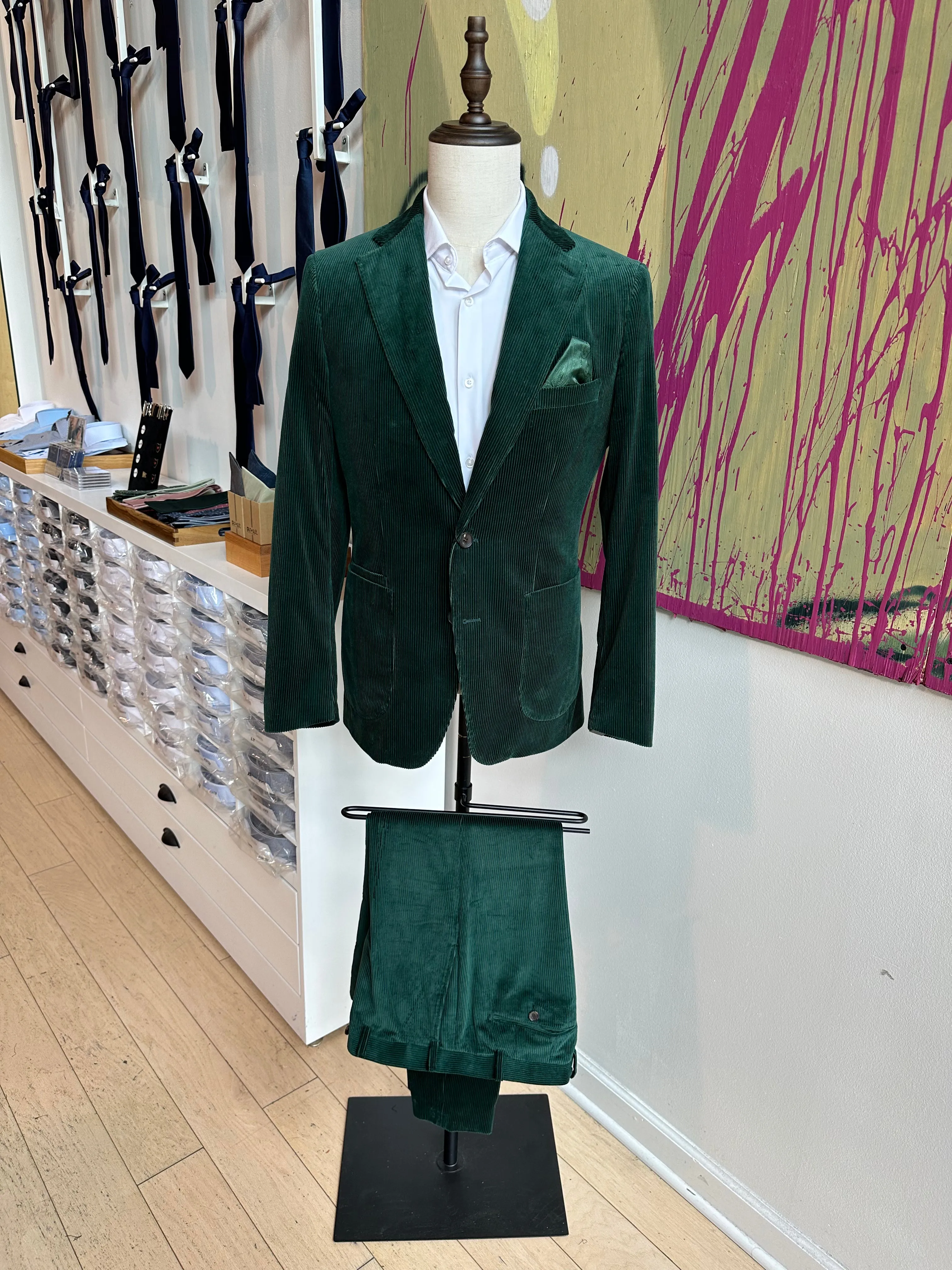 Hunter Green Corduroy Premium Pants