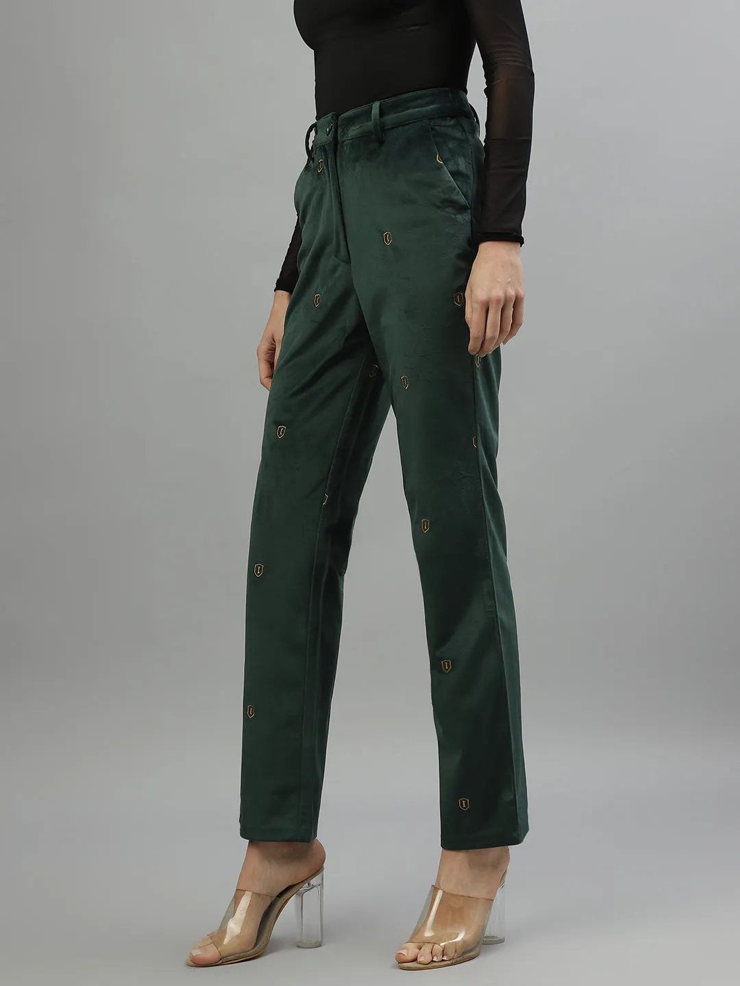 Iconic Women Solid Regular Fit Track Pants