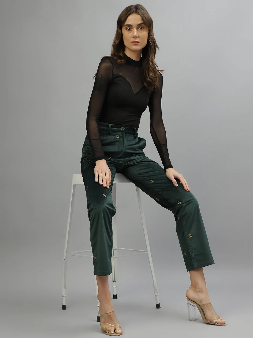 Iconic Women Solid Regular Fit Track Pants