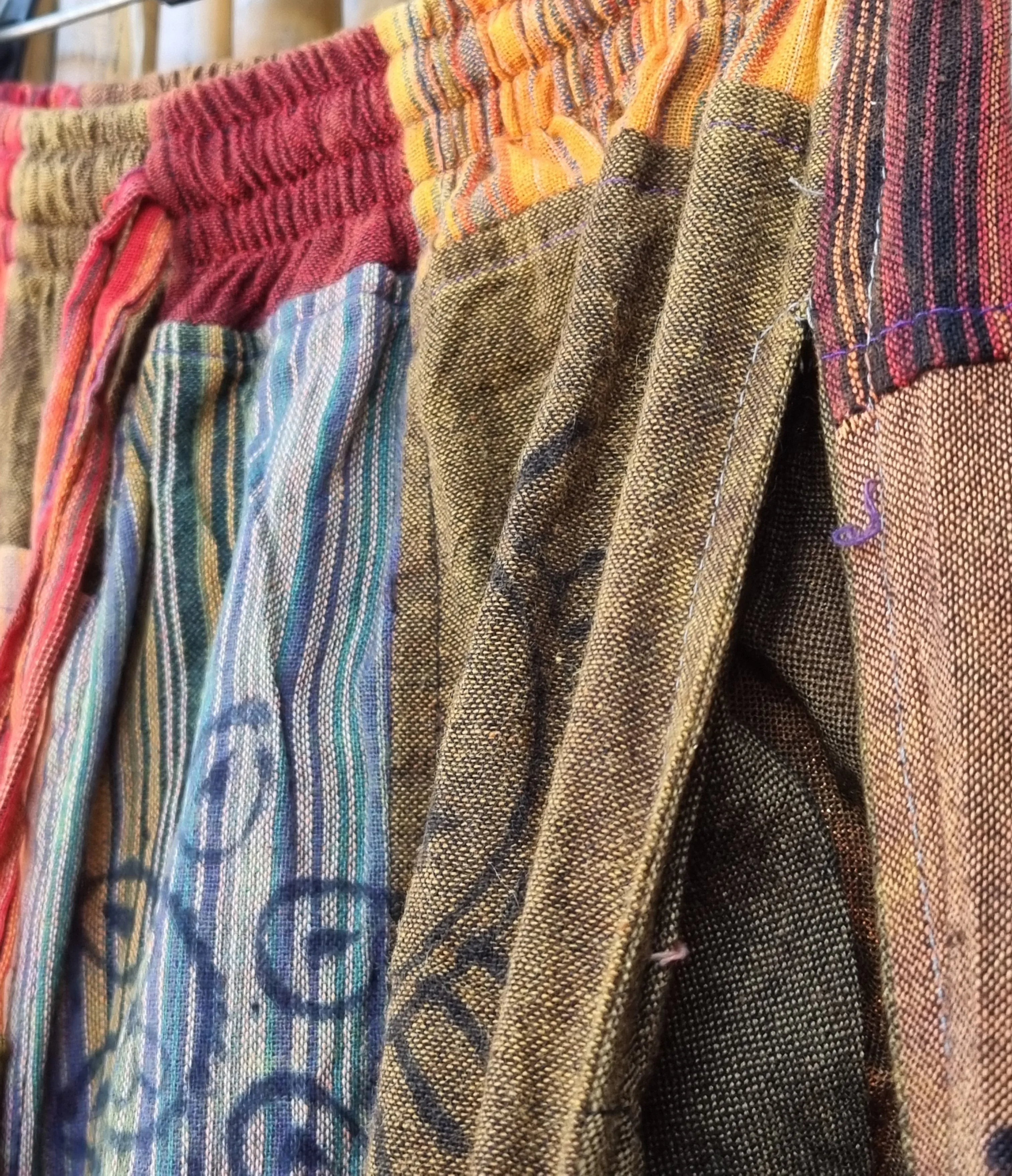Ikigai Cotton Patchwork Pants (Medium)