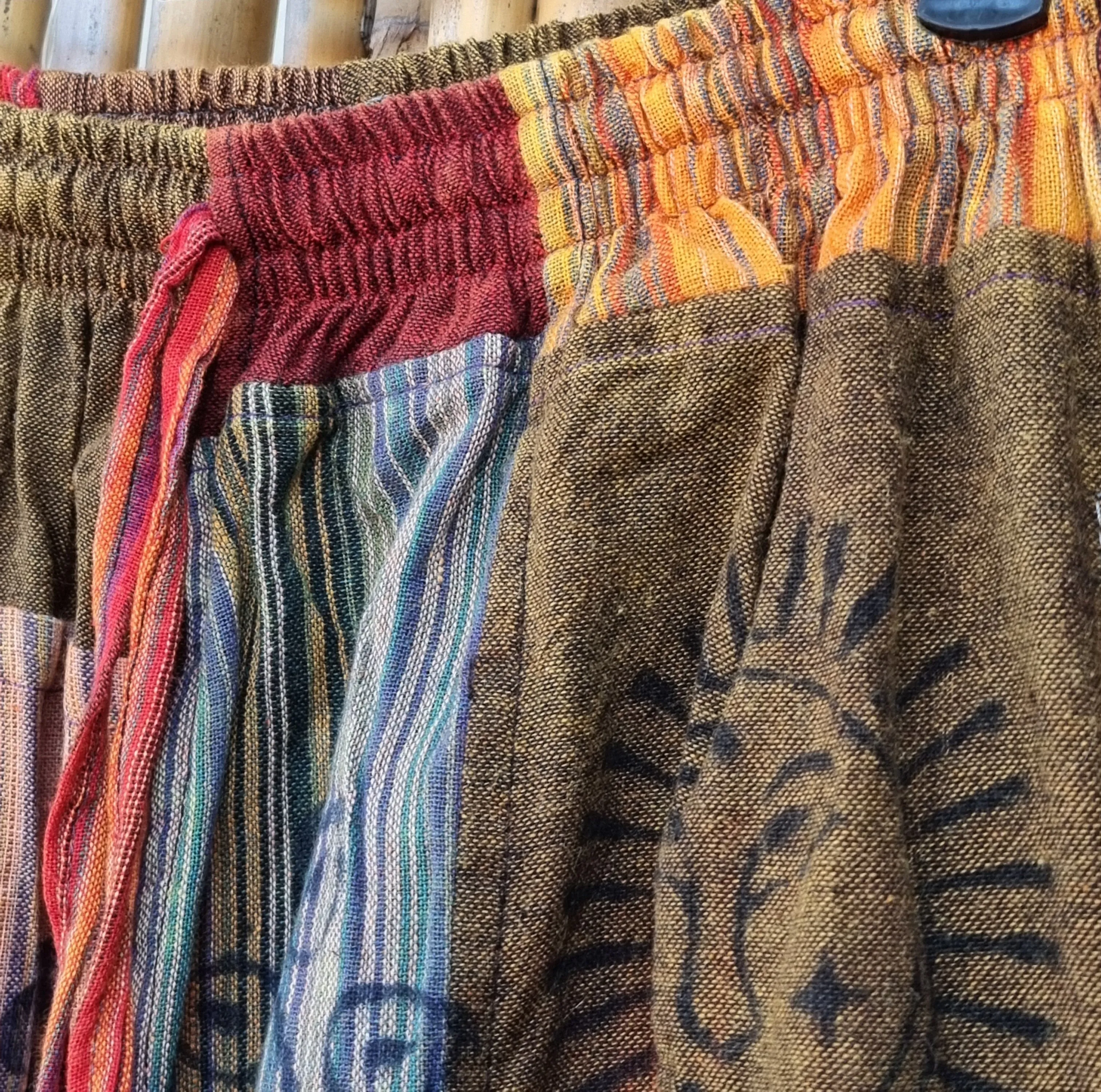 Ikigai Cotton Patchwork Pants (Medium)