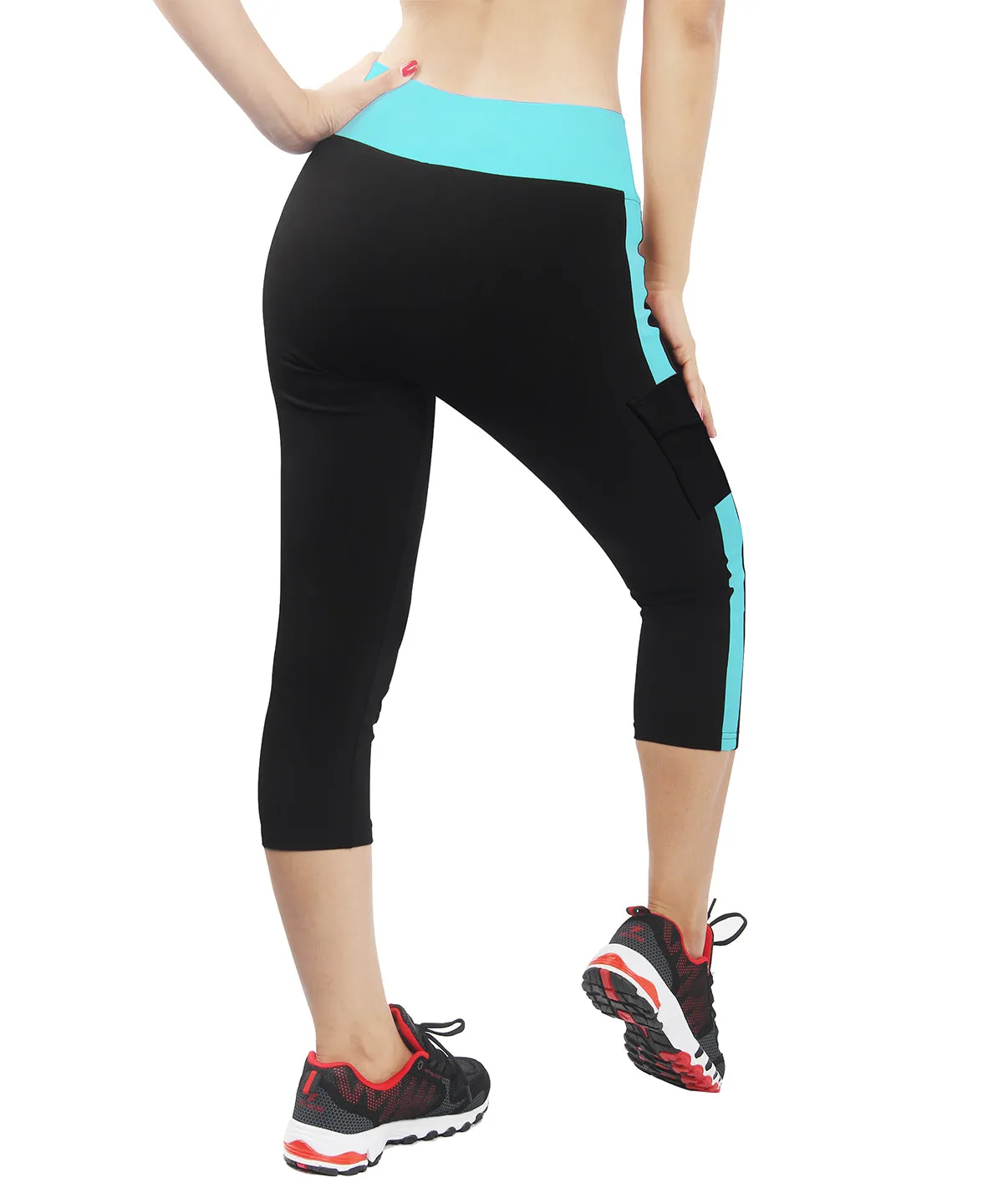 iLoveSIA Gym Pants Womens Summer Capri Tight Yoga Pants Motion Pants