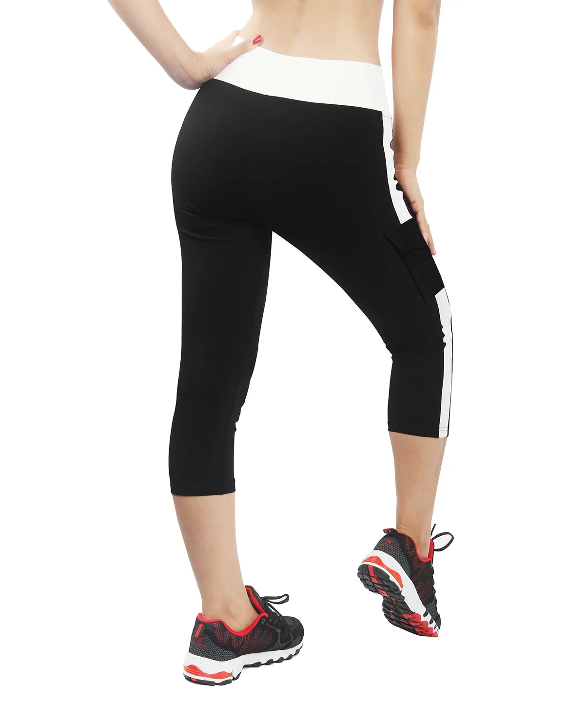 iLoveSIA Gym Pants Womens Summer Capri Tight Yoga Pants Motion Pants