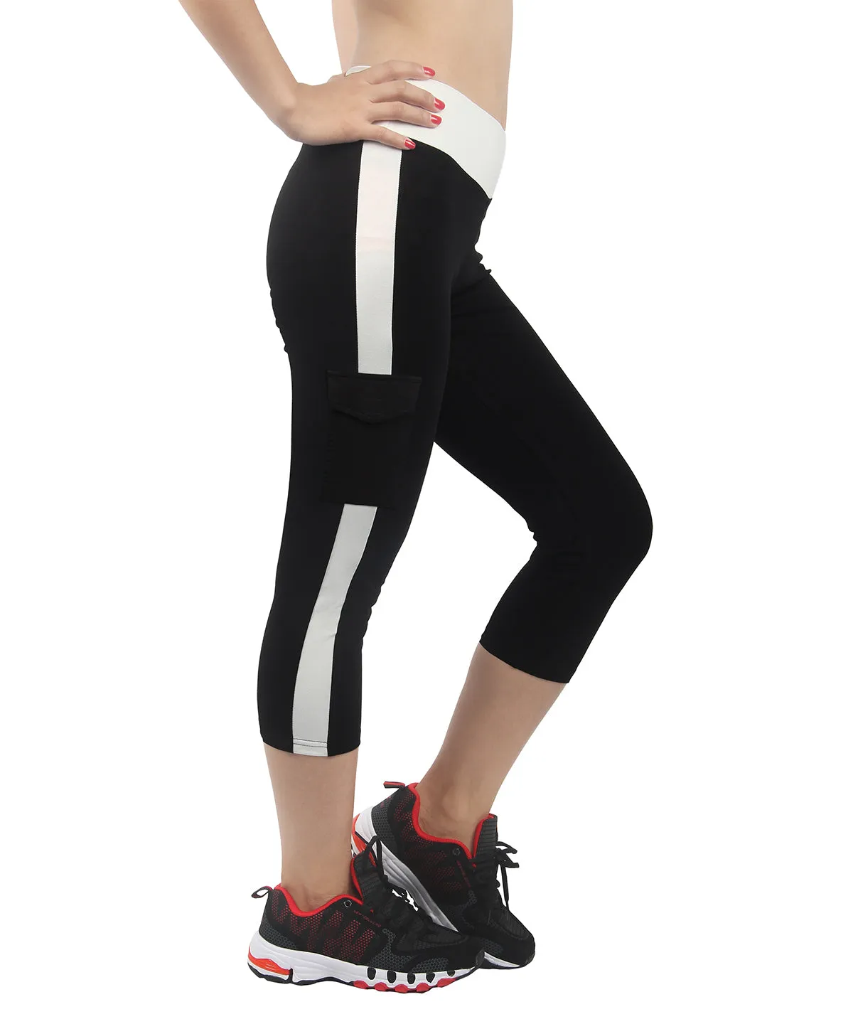 iLoveSIA Gym Pants Womens Summer Capri Tight Yoga Pants Motion Pants
