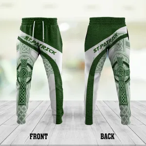 Irish Celtic Knot Cross St.Patrick Day Sweatpants For Men