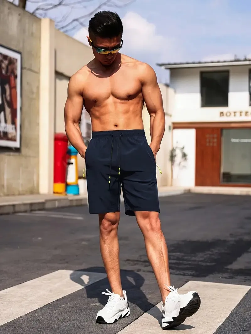 James Breathable Shorts with Zippered Pockets