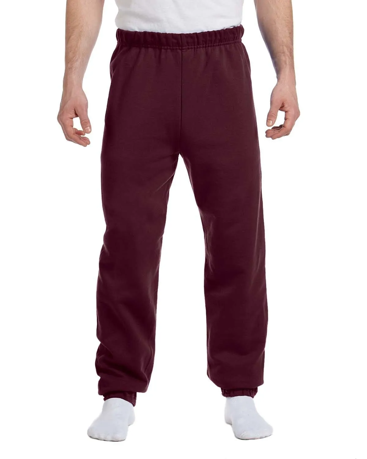 Jerzees 50/50 Fleece Sweatpants | Maroon