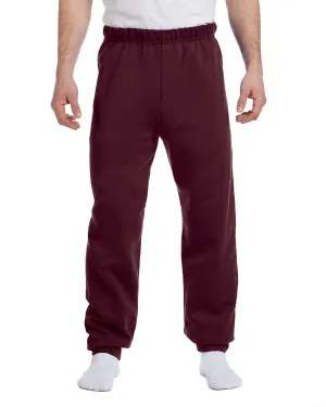 Jerzees 50/50 Fleece Sweatpants | Maroon