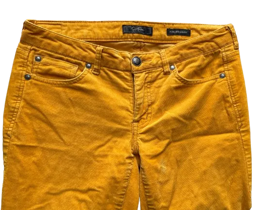 Jessica Simpson Forever Skinny Orange Corduroy Pants