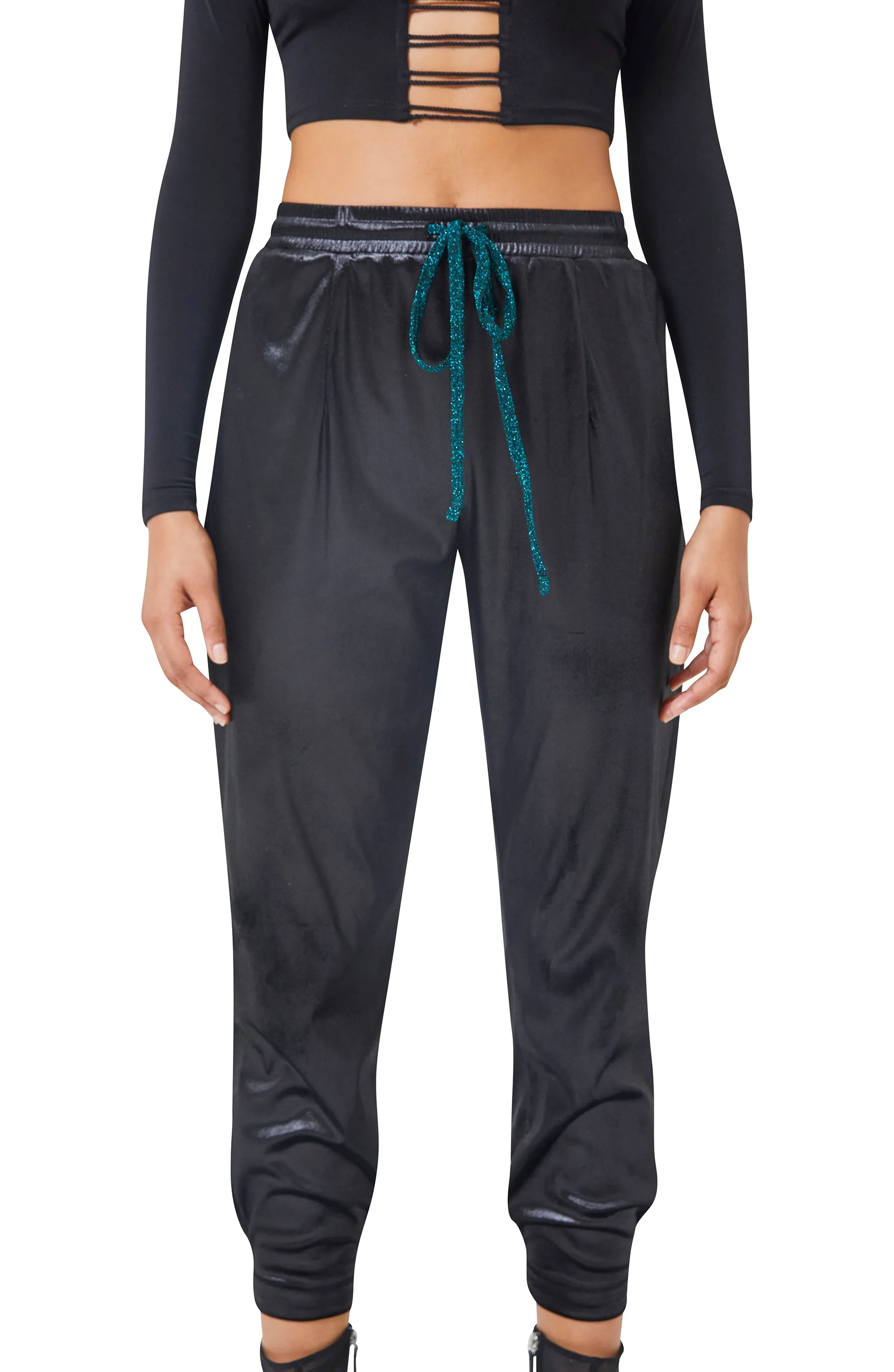 Jet Liquid Slacks
