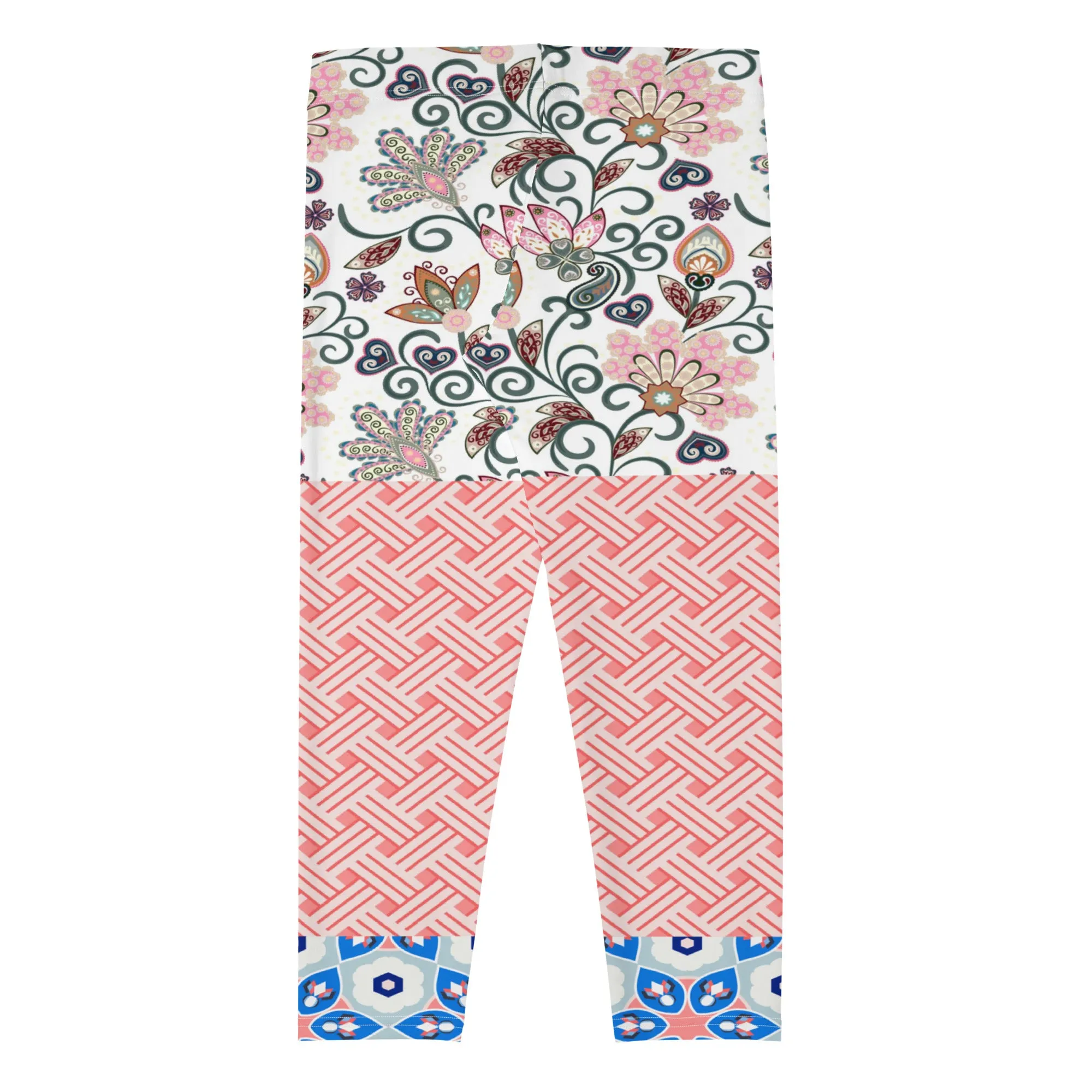 Jingle Pug Pink Floral Capris