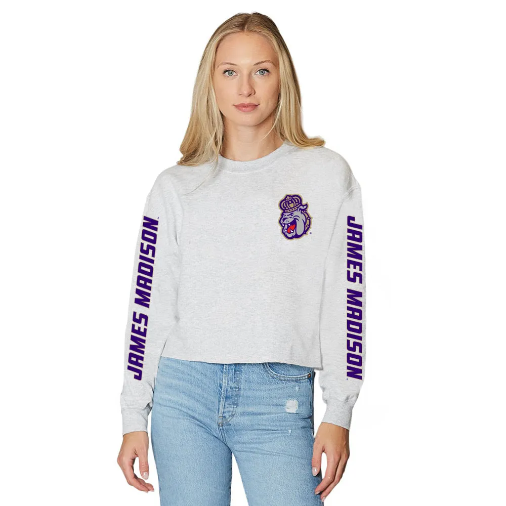 JMU Varsity Gray Crewneck