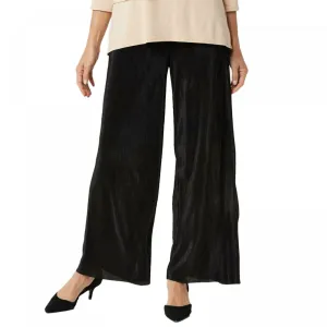 Joan Rivers Women's Solid Accordion Pleat Palazzo Pants