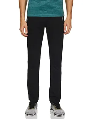 Jockey Men's Slim Fit Track pants(9510_Black & Grey Melange_large_Black & Grey Melange_Large)