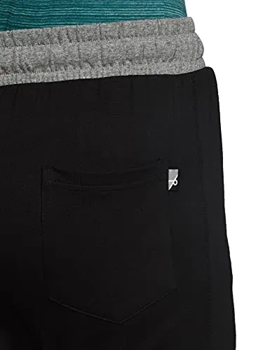 Jockey Men's Slim Fit Track pants(9510_Black & Grey Melange_large_Black & Grey Melange_Large)