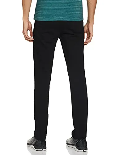 Jockey Men's Slim Fit Track pants(9510_Black & Grey Melange_large_Black & Grey Melange_Large)
