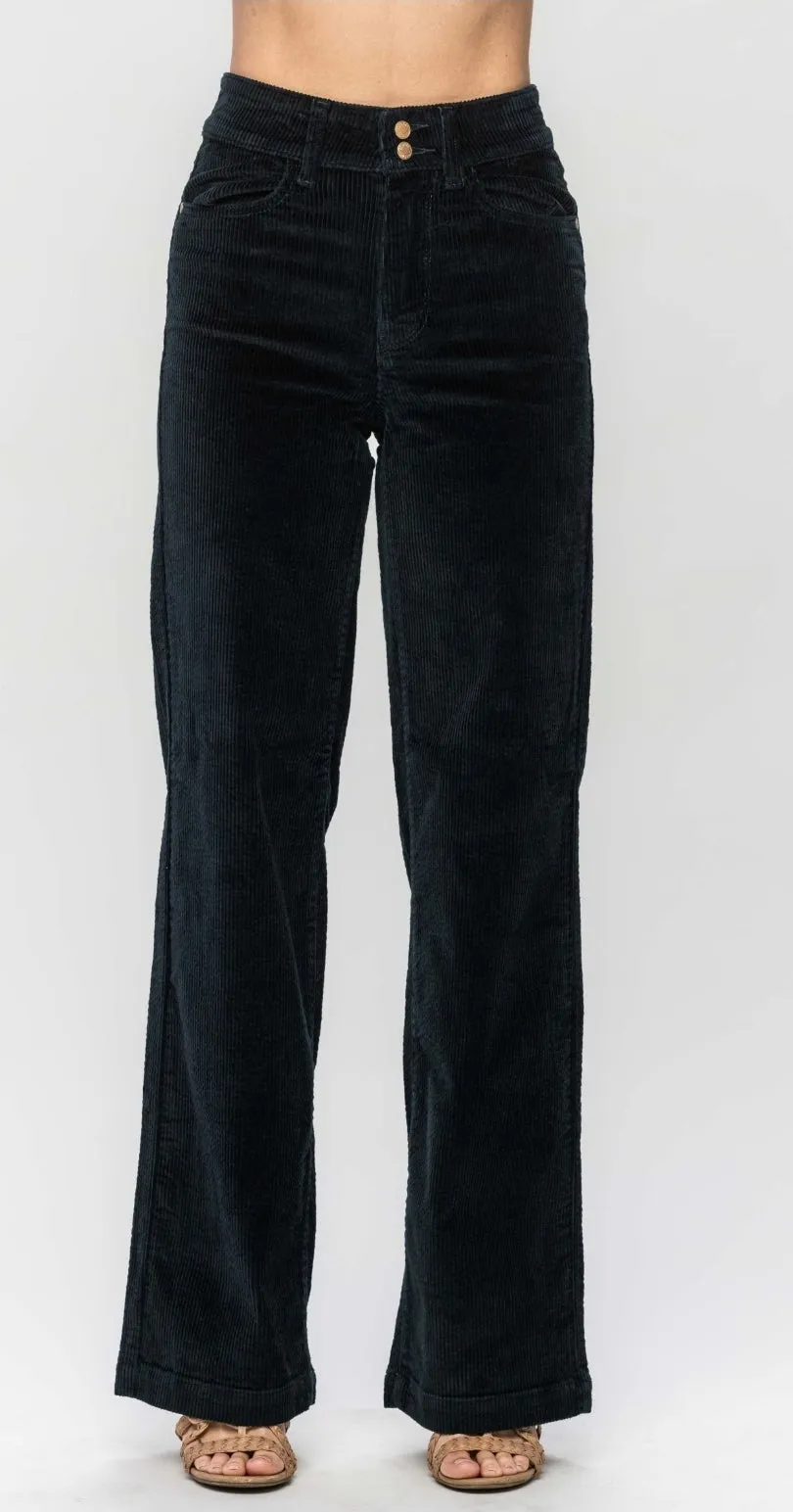 Judy Blue Corduroy Wide Leg Trouser