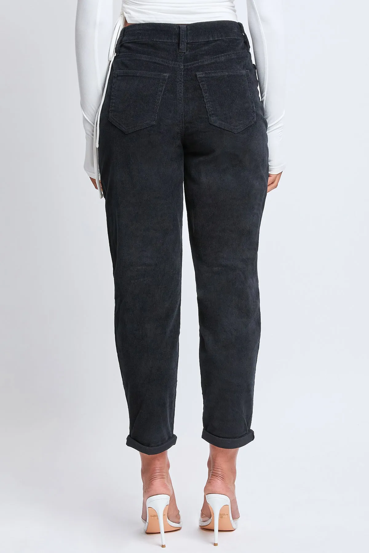 Junior Corduroy 1 Button High Rise Mom Fit Pant, Pack of 12